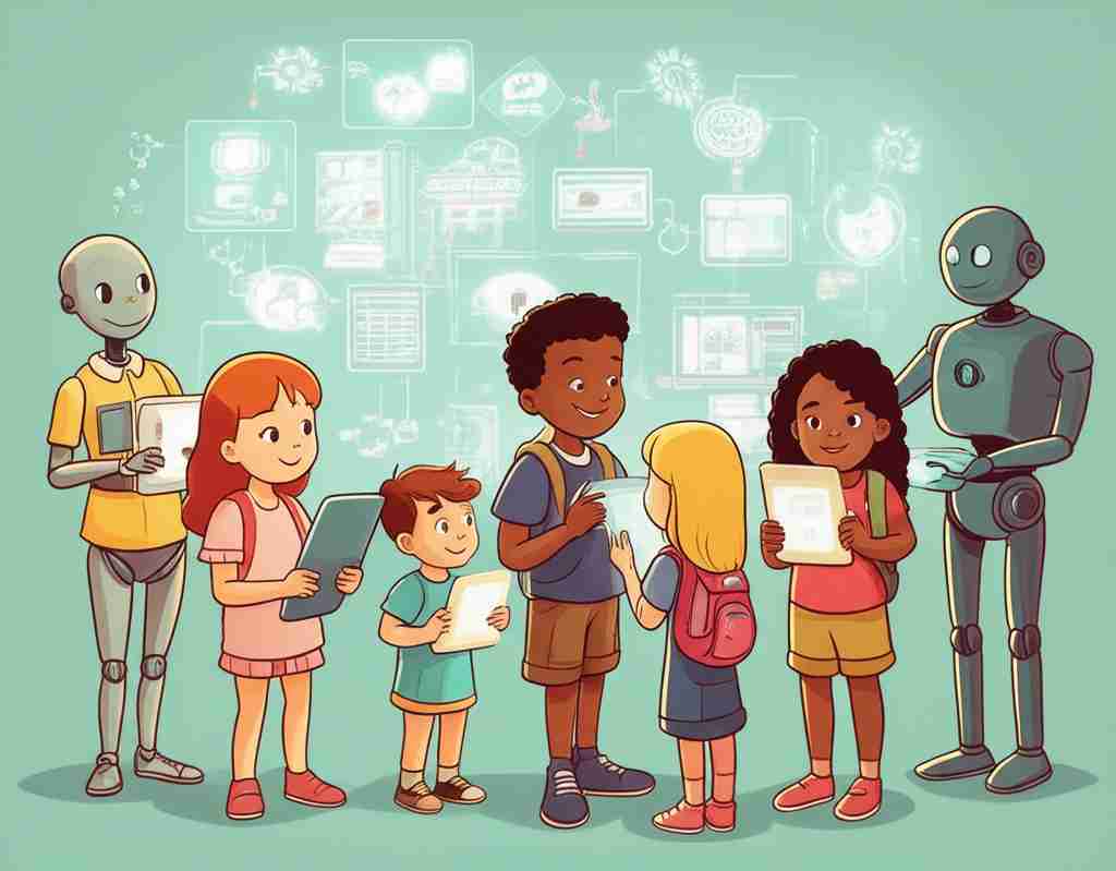 An image illustrating Whose education? The future of learning, labour, and living in the age of AI
